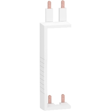 Resi9 - peigne de raccordement vertical - 1P + N - hauteur 130mm - pour appareil de tête Resi9 XP ID 63A - 230 V CA 50 Hz Ph/N - blanc RAL9003 - CE
