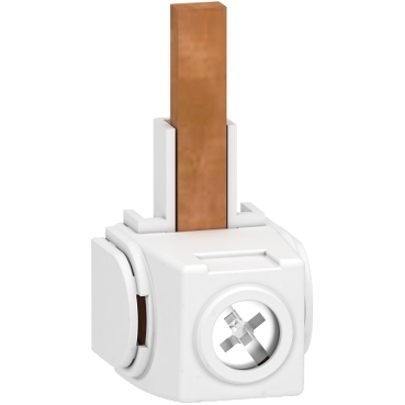 Acti9 - lot de 4 connecteurs - pour peignes 1P+N - gris (RAL 7016) - borniers à vis-étrier connexion inf. 35 mm² - couple serrag