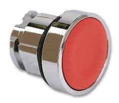 Harmony XB4 - tête de bouton-poussoir non lumineux - Ø 22mm - Collerette métal - poussoir affleurant non lumineux - rouge - sans marquage - rappel à ressort - IP66|67|69|69K - NEMA 13 | NEMA 4X - IK06 - Vente par 1