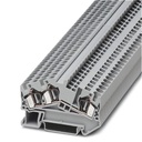 Bloc de jonction gris à ressort à pans inclinés - 4mm² - 3 conducteurs