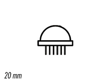 LED GEANTE VERTE DIFFUSANTE 20mm