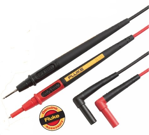 Jeu de 2 cordons silicone pointes de touche lanternes 4 mm longeur réglable TwistGuard. Conforme CEI1010 600V Cat.IV/1000V Cat.III, courant max 10A