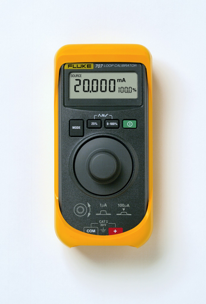 Calibrateur générateur de boucle : source, mesure, simulation 4-20 mA et mesure tension 28V DC max compatible HART + cordons de mesure + pinces AC175