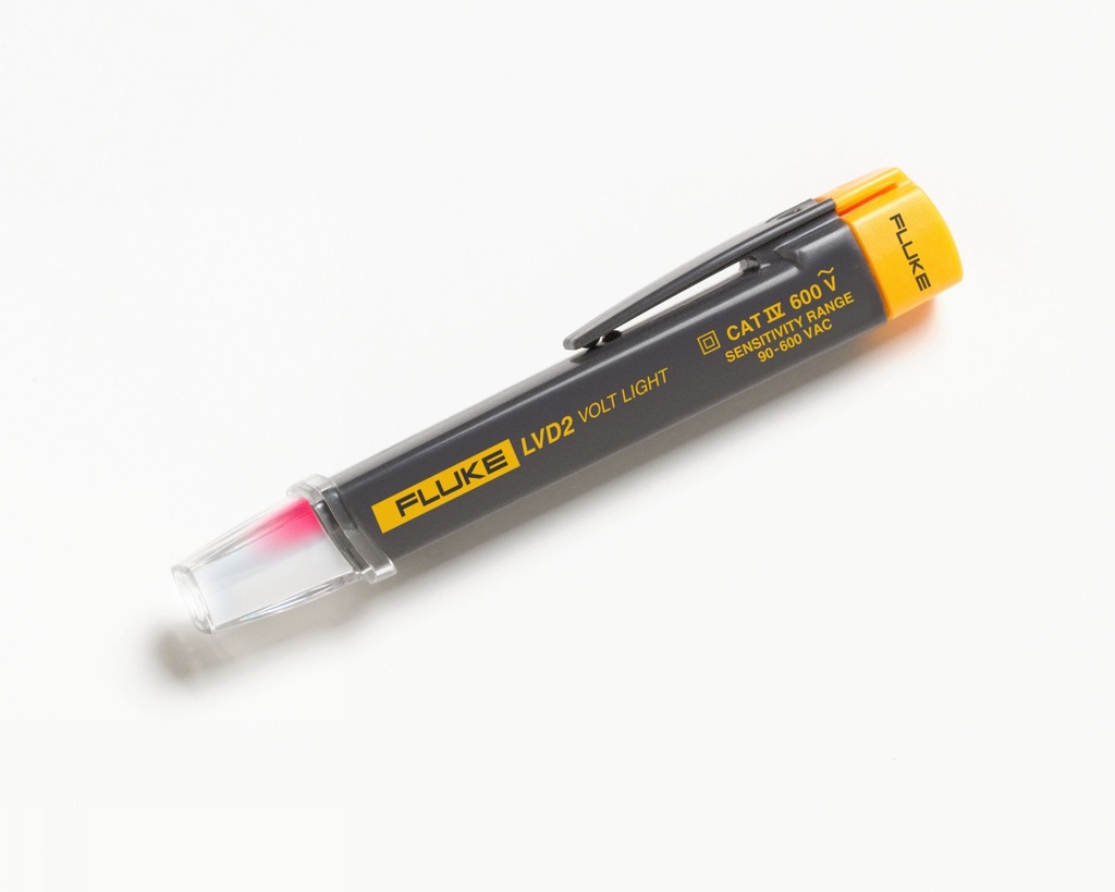Détecteur de tension sans contact 90V à 600Vac avec lampe intégrée. CEI1010 600V Cat.IV