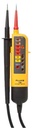 Testeur de tension 2 pôles et continuité, affichage LED, Véfification d'absence tension selon EN61243-3 . CEI1010 690V Cat.II/600V Cat.III