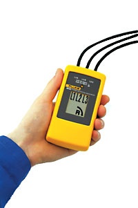 indicateur de sens de rotation de phase, gamme de tension: 40 à 700V, autoalimenté, affichage LCD