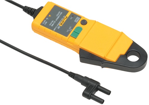 Sonde de courant 20 Aac 30 Adc, sortie fiches bananes 100 mV/A, enserrage 19 mm, CEI1010 300V Cat.III