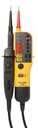 Testeur de tension 2 pôles et continuité à affichage LED, VAT selon EN61243-3, test DDR 30mA, repérage de phase, rotophase, polarité DC