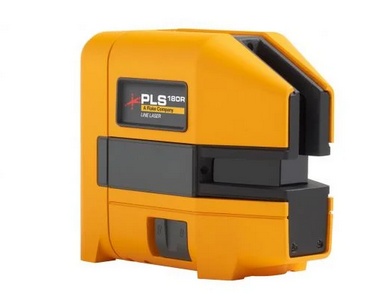 Le kit comprend : PLS 180R, batterie rechargeable, support magnétique pour mesures en porte-à-faux et en axe central, une console  murs et plafonds