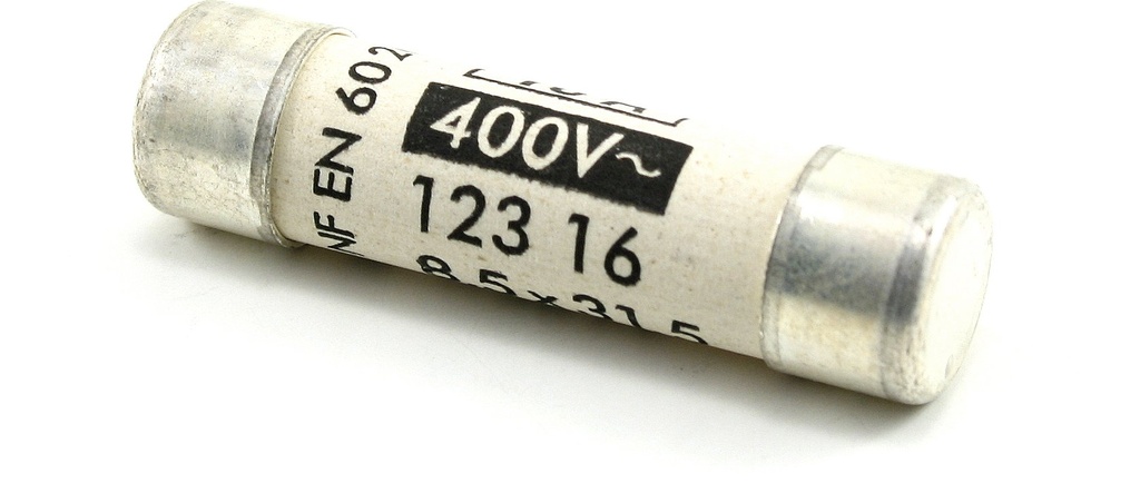 Fusible cartouche cylindrique gG Taille 8x32 CEI 400VAC 10A