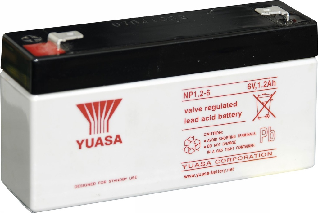 Batterie Pb AGM etanche 6V 1.2Ah 97x25x54.5mm F4.8