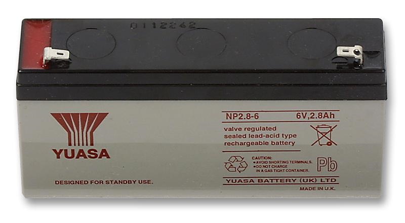 Batterie Pb AGM etanche 6V 2.8Ah 134x34x64mm F4.8