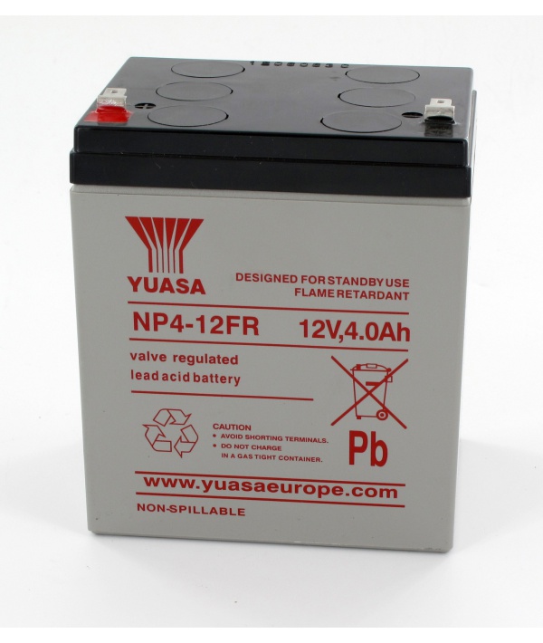 Batterie Pb AGM etanche 12V 4Ah flamme retard. UL94:V0 90x70x106mm F4.8