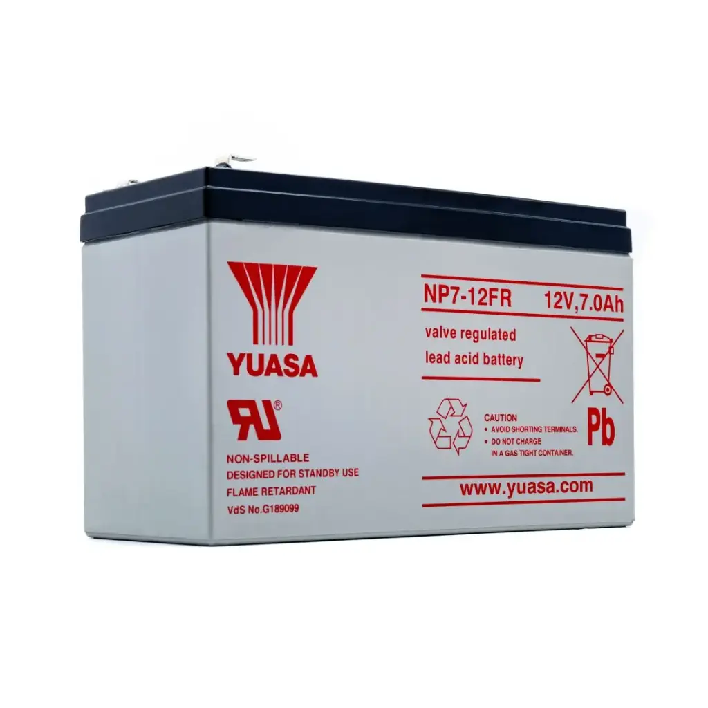 Batterie Pb AGM etanche 12V 7Ah flamme retard. UL94:V0 151x65x97.5mm F4.8