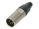 NEUTRIK - CONNECTEUR XLR, 4 POINTS MÂLE, ARGENTÉ, NICKEL