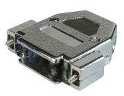 CAPOT SUBD 9PTS PLASTIQUE METALISE