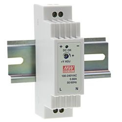 HDR-15-12 **voir 1810-1843**ALIMENTATION - 1 SORTIE - 15 W - 12 V 1.25 A - MONTAGE SUR RAIL DIN - POUR USAGE INDUSTRIEL