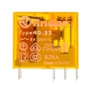 Relais circuit imprimé 2RT 8A 24V DC version sensible, matériau des contacts AgNi, Pas 5mm embrochable sur support série 95