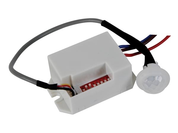 MINI DÉTECTEUR DE MOUVEMENT PIR - À ENCASTRER - 12 VCC