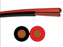 CABLE HP PLAT 2 x 0.50 MM2  PVC ROUGE / NOIR