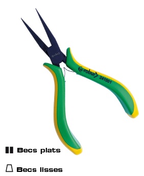 Manche bimatière confortable et antidérapant. La zone souple assure un confort optimal et une parfaite prise en main. Outils en acier allié entièrement trempés. Maillure entrepassée. Finition polie noire brillante.
