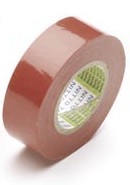 Ruban adhésif isolant PVC, Ep. 0,15 mm, 15 mm x 10 m, rouge, auto extinguible, conforme à EN60454-3-1, utilisation 0 +105°C