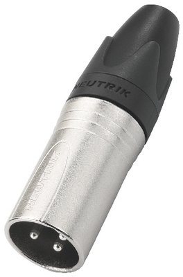 NEUTRIK - CONNECTEUR XLR, 3 POINTS MÂLE, ARGENTÉ, NICKEL