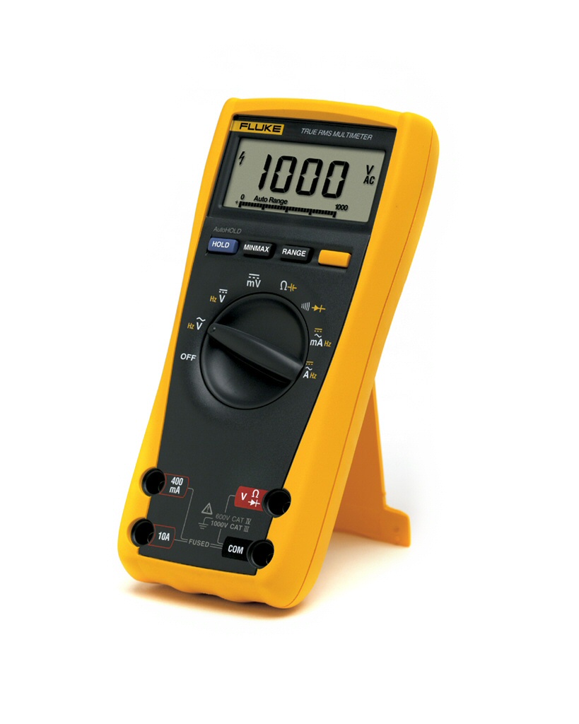 Multimètre numérique TRMS 1000 Vac/dc 10 Aac/dc, entrée 400 mA, résistance, continuité, test de diode, fréquence, rétroéclairage