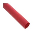 Gaine thermorétractable à paroi fine, barre de 1 m, rétreint 2:1, diam. 38/19 mm, rouge. Polyoléfine réticulée, RoHS 2, sans halogène, UL224, résiste aux UV.