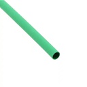Gaine thermorétractable à paroi fine, barre de 1 m, rétreint 2:1, diam. 38/19 mm, vert. Polyoléfine réticulée, RoHS 2, sans halogène, UL224, résiste aux UV.