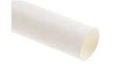 Gaine thermorétractable à paroi fine, barre de 1 m, rétreint 2:1, diam. 4,8/2,4 mm, blanc. Polyoléfine réticulée, RoHS 2, sans halogène, UL224, résiste aux UV.