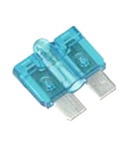 ***OBS***FUSIBLE AUTOMOBILE AVEC VOYANT LUMINEUX (15A - BLEU)