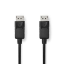 Câble Display Port Mâle DisplayPort Mâle 4K@60Hz Plaqué or 2.00 m Rond PVC Noir Boîte