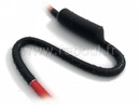 Gaine thermorétractable haute flexibilité avec adhésif. Barre de 1.20 m, retreint 4:1, épaisseur 1.4 mm, diam. 12/3 mm, noir. Polyoléfine réticulée, RoHS 3, ULE85381.
