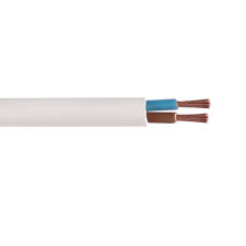 CABLE ALIM H05VV-F 2x0.75mm² BLANC (LE METRE)