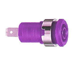 Douille 4 mm de sécurité violet