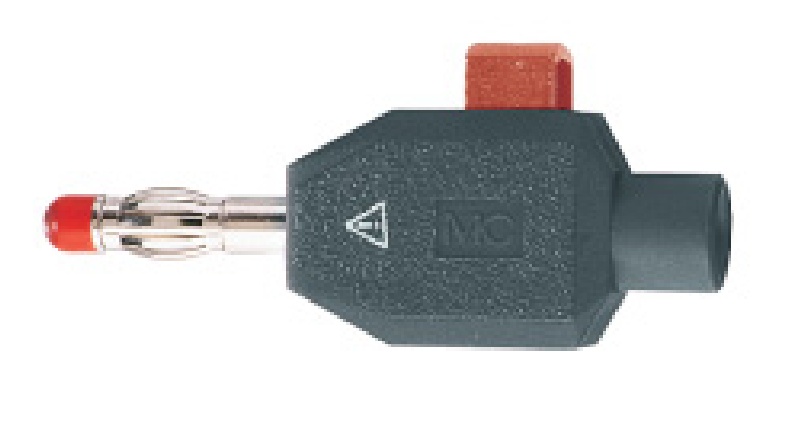 Fiche 4 mm á raccordement rapide noir