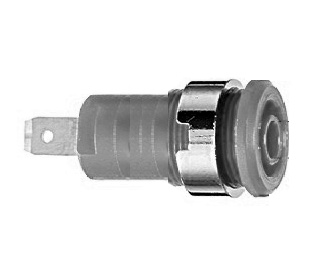 Douille 4 mm de sécurité gris SLB4-F/A