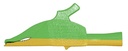 Pinces dauphin 4 mm vert/jaune