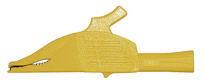 Pinces dauphin 4 mm jaune XDK-1033