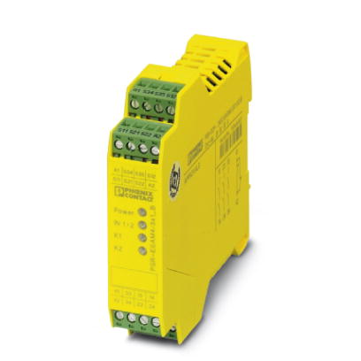 Surveillance d'arrêts d'urgence et de portes de protection, une ou deux voies, activation : Surveillance manuelle et automatique
