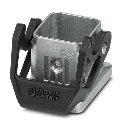 Embase D7, avec étrier longitudinal, Matériau: Aluminium coulé sous pression, résistant à l'eau de mer, Hauteur: 25,5 mm, 