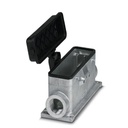 Embase en saillie avec couvercle B24, pour étrier transversal, Matériau: Aluminium coulé sous pression, couvercle de protection: