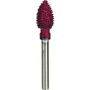 Râpe métallique en carbure tungstène forme conique, 8 x 12 mm