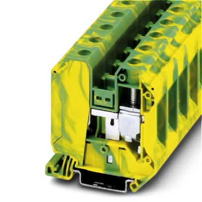Bloc de jonction vert/jaune à vis pour conducteur de protection - 35mm²