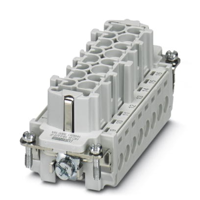 Isolant femelle HEAVYCONNEC, série B16, 16 pôles, raccordement vissé