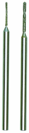 Foret hélicoîdal diamantée pour pierres précieuses, perles 0,8 et 1,2 mm