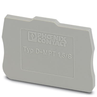 3248120 Flasque d'extrémité, Longueur: 33,55 mm, Largeur: 2,2 mm, Coloris: gris