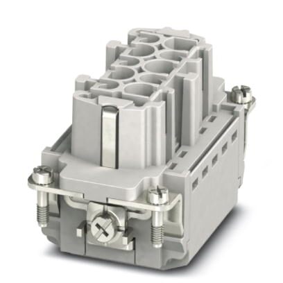 Isolant femelle HEAVYCONNEC, série B10, 10 pôles + PE, raccordement Push-in