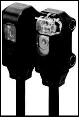Barrage, 1 m, étroit, 12-24 Vc.c., PNP, LO, trous de fixation M2, câble 2 m